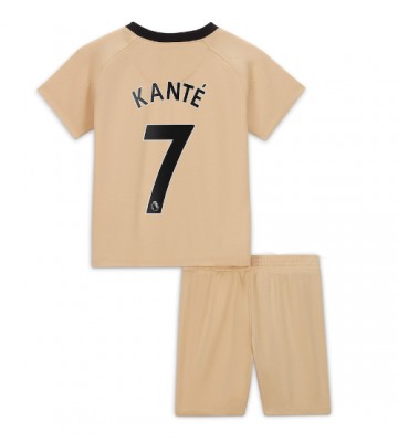 Chelsea Kante #7 babykläder Tredje Tröja barn 2022-23 Korta ärmar (+ Korta byxor)
